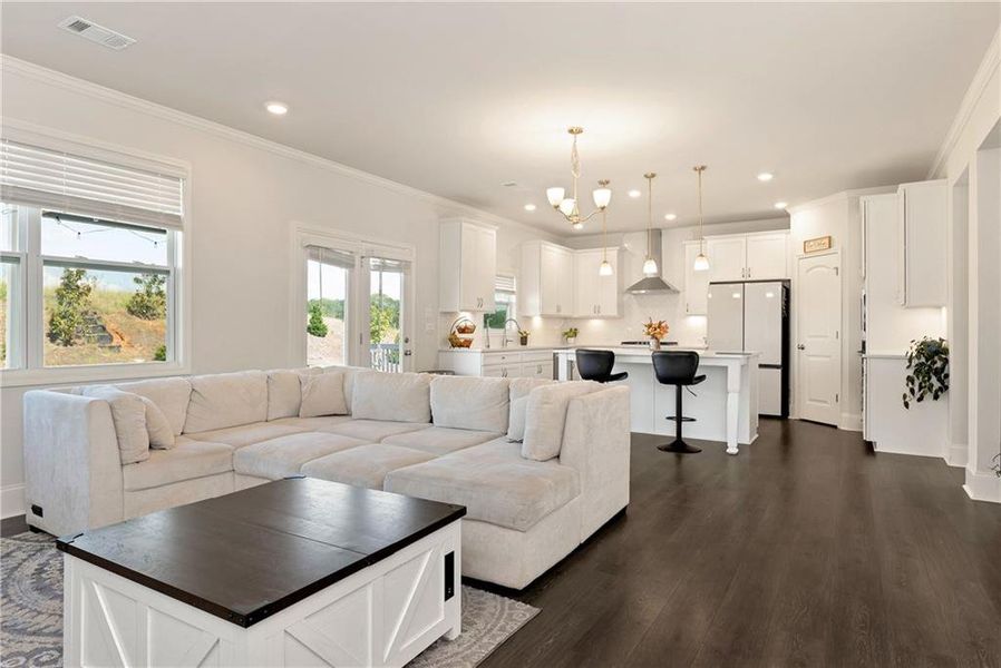 Furnished interior view inside a new home in , Cumming (Image 19).