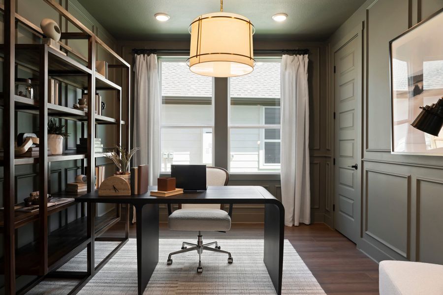 Furnished interior view inside a new home in Lagos Reserve, Manor (Image 34).