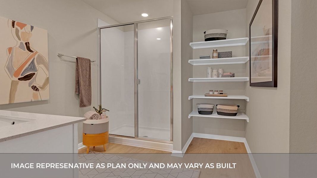 Furnished interior view inside a new home in Bar W Ranch, Leander (Image 18).