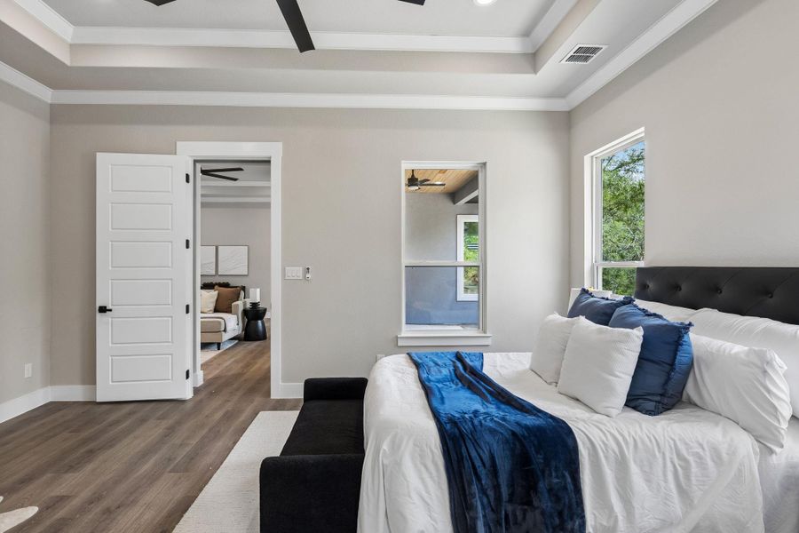 Furnished interior view inside a new home in , Bastrop (Image 23).
