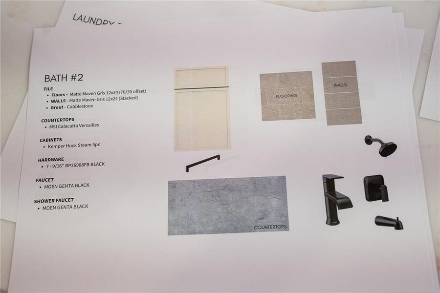 Sample of building materials used in homes in Gracewater at Sarasota, Sarasota (Image 17).