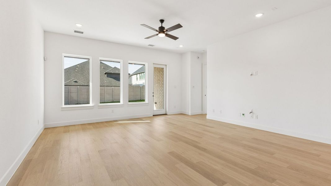 Representative unfurnished interior of a home built from the Chapelle III by Normandy Homes in Rainwater Crossing, Celina (Image 19).