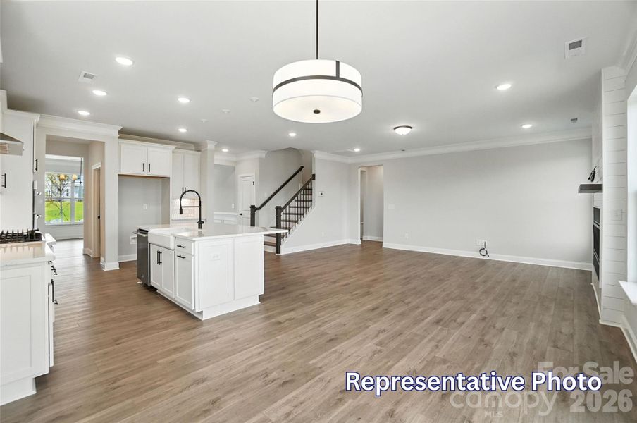 Furnished interior view inside a new home in Enclave at Riverdale, Huntersville (Image 10).
