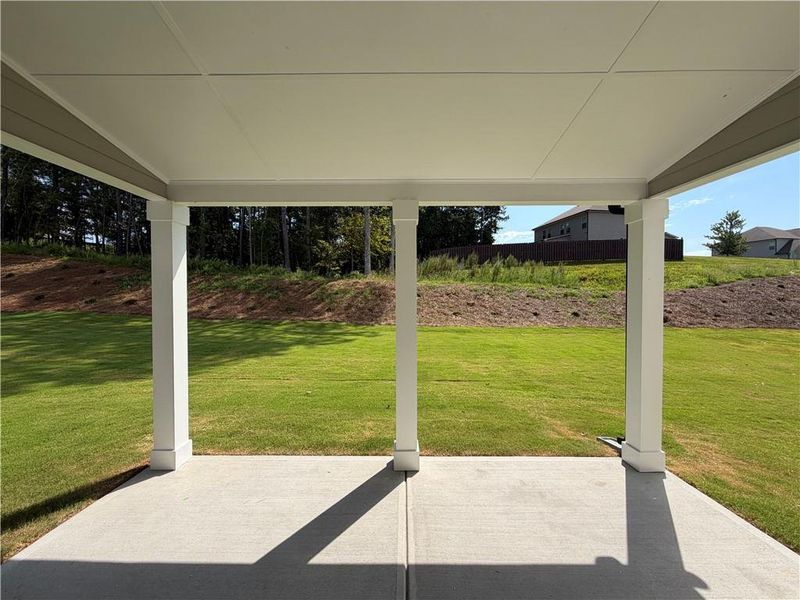 Exterior details and patio area of a home in Mallard’s Landing, Jefferson (Image 26).