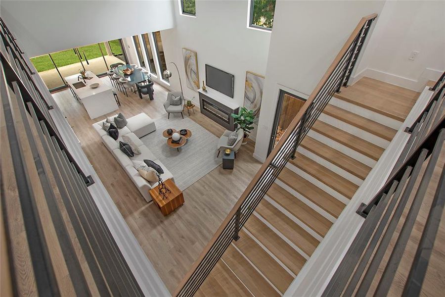Furnished interior view inside a new home in , Dallas (Image 9).