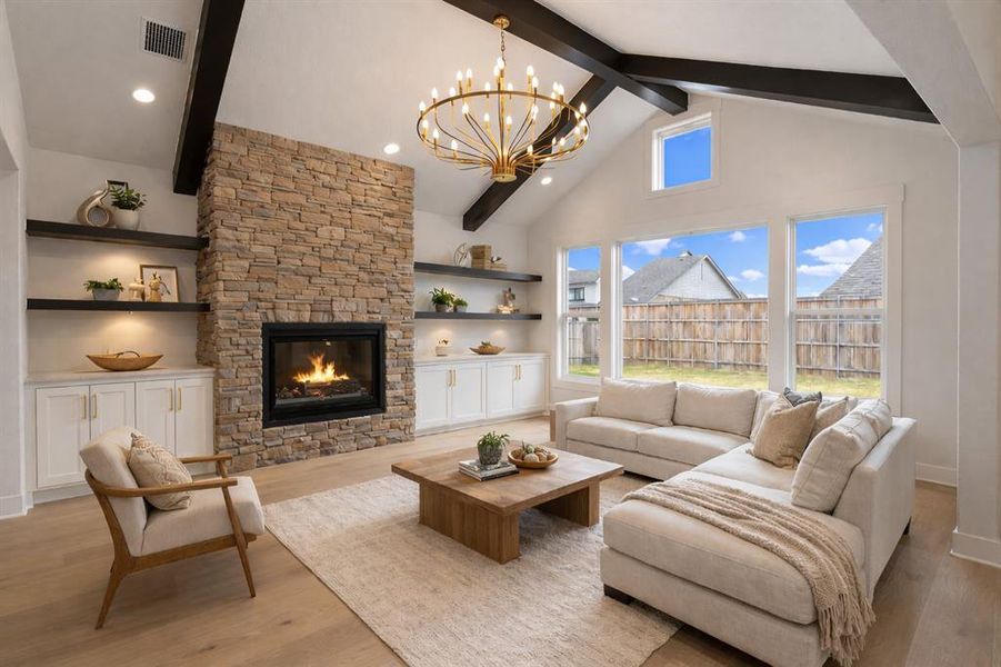 Furnished interior view inside a new home in , Pottsboro (Image 18).