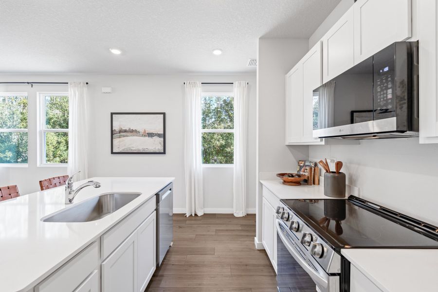 Crescent Plan Kitchen at The Villas at Bishop Oaks