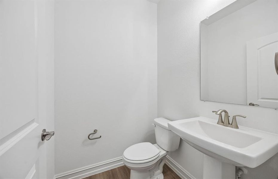 Powder bath on first level Powder bath on first level