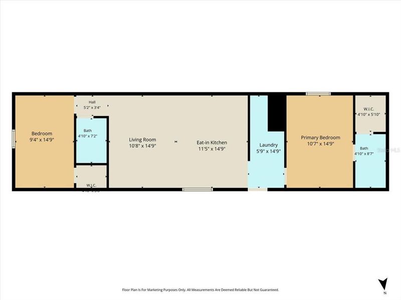 2D floor plan layout of this home in , Inverness, FL (Image 4).