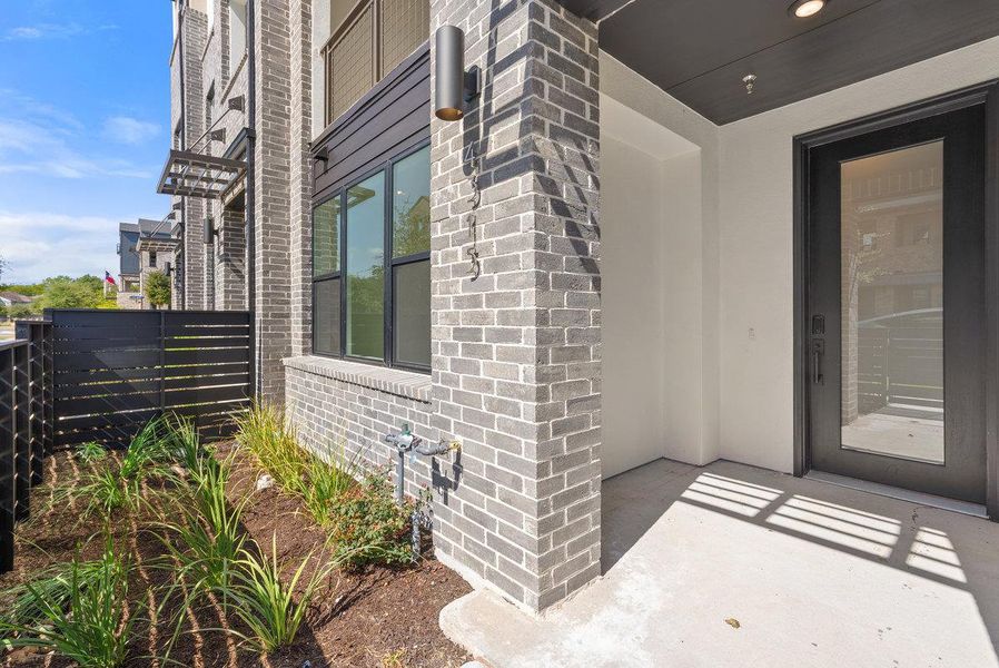 Exterior details and patio area of a home in The Grove, Austin (Image 23). Exterior details and patio area of a home in The Grove, Austin (Image 23).