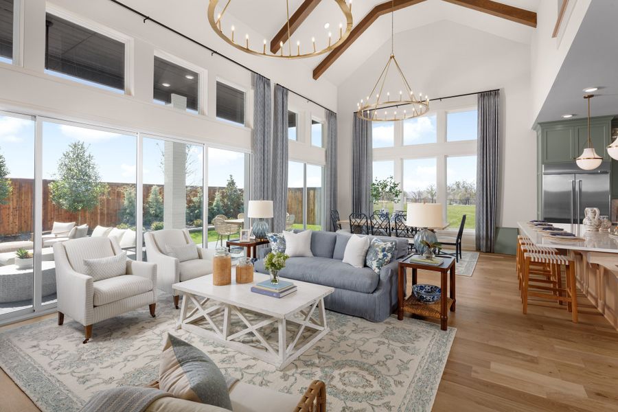 Furnished interior view inside a new home in The Homestead - 62', Rockwall (Image 9).