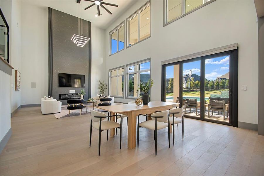 Furnished interior view inside a new home in , Heath (Image 19).