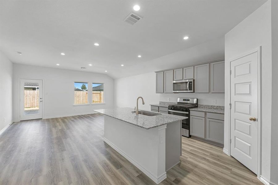 Furnished interior view inside a new home in Reserve at Mallard Lakes, Orange (Image 8). Furnished interior view inside a new home in Reserve at Mallard Lakes, Orange (Image 8).