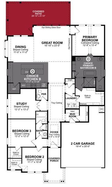 2D floor plan layout of this home in COLTON, Montgomery, TX (Image 3).