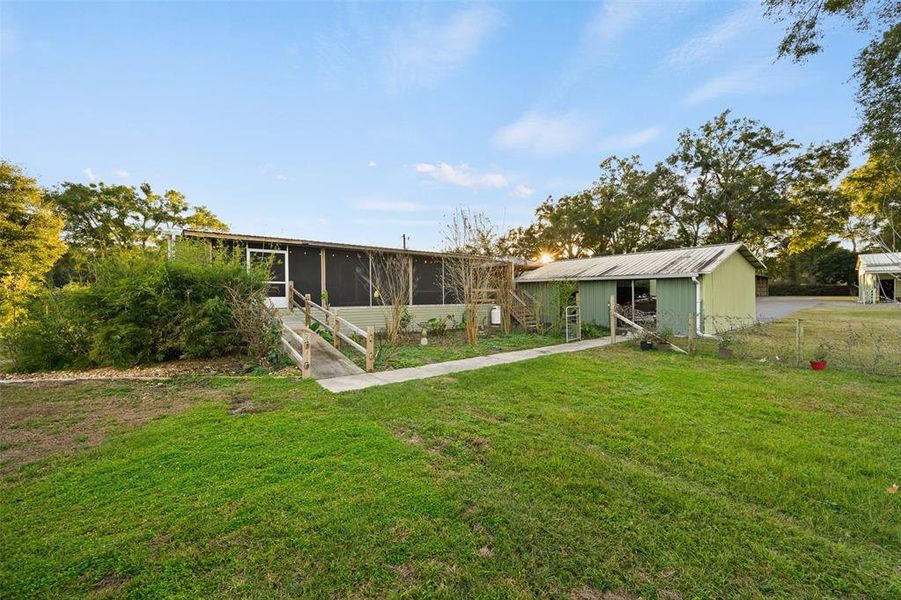 Exterior details and patio area of a home in , Alachua (Image 19). Exterior details and patio area of a home in , Alachua (Image 19).
