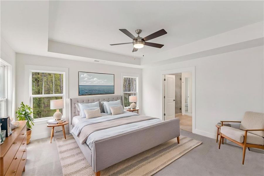Furnished interior view inside a new home in , Decatur (Image 3).