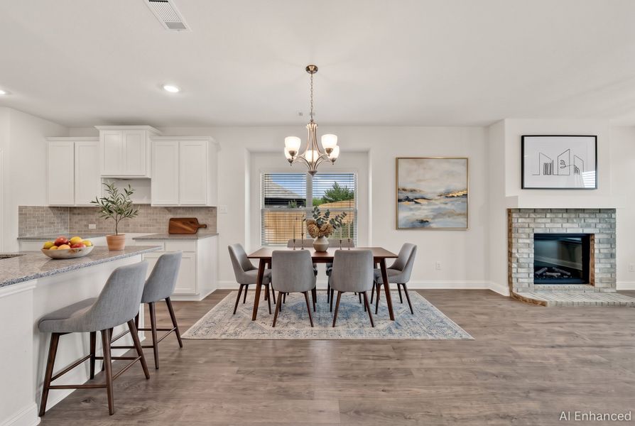 Furnished interior view inside a new home in Summerwood, Red Oak (Image 11).