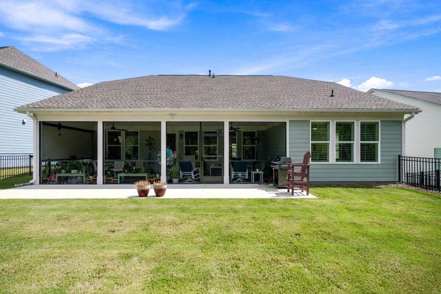 Exterior details and patio area of a home in , Hoschton (Image 32).