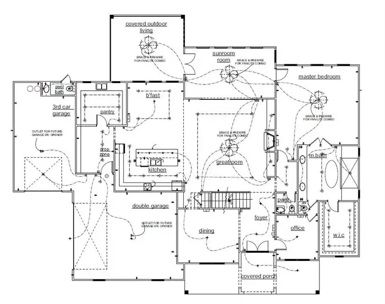 2D floor plan layout of this home in , Buford, GA (Image 3).