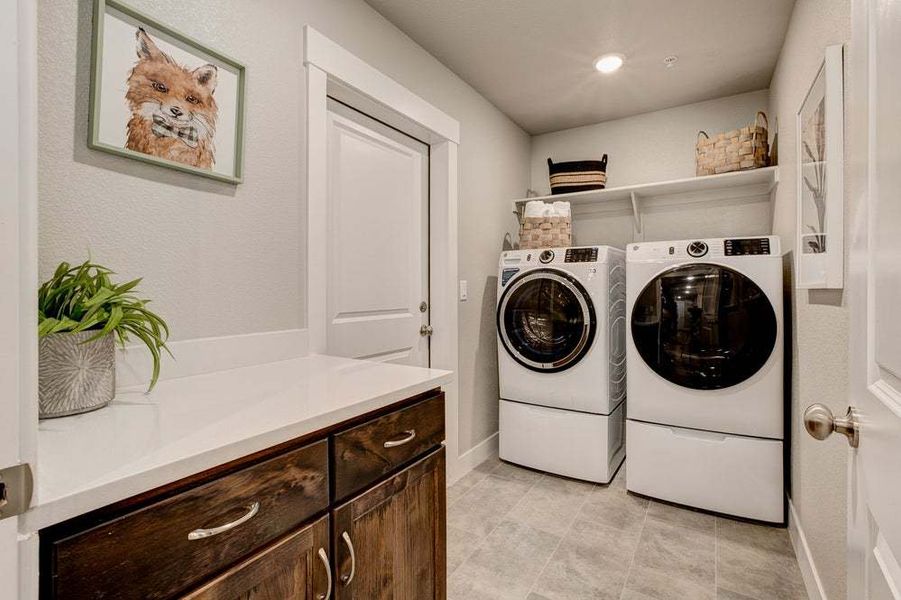 Laundry Room - Not Actual Home - Finishes May Vary