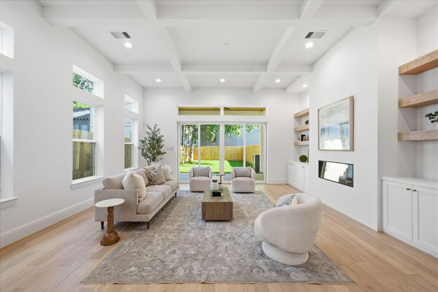 Furnished interior view inside a new home in , Houston (Image 18).