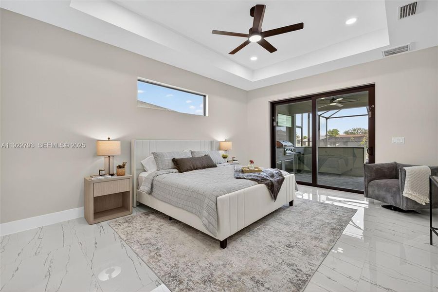 Furnished interior view inside a new home in , Cape Coral (Image 16).