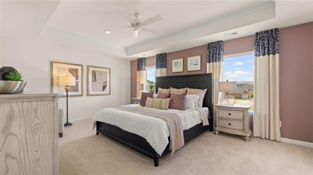 Furnished interior view inside a new home in Bridle Creek, Locust Grove (Image 5).