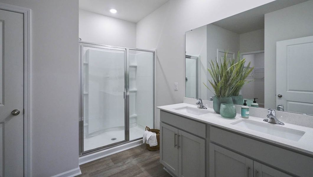 Representative furnished interior of a home built from the CALI by D.R. Horton in Raven Ridge, Lexington (Image 25).