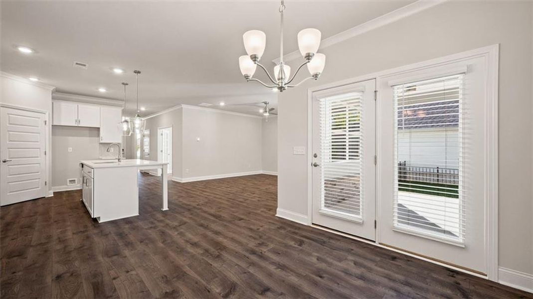 Spacious, unfurnished interior of a new home in Oak Ridge Meadows - Active Adult, Locust Grove (Image 19).