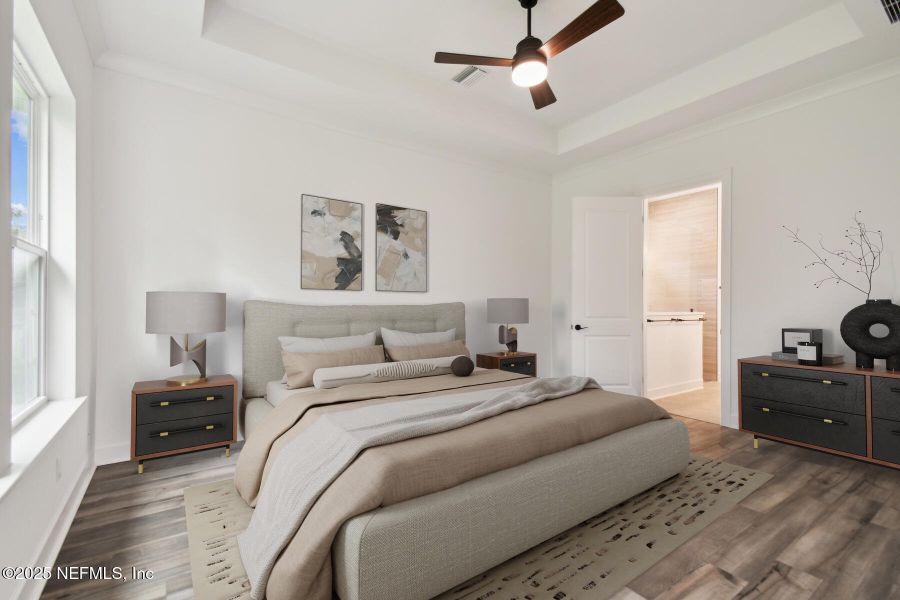 Furnished interior view inside a new home in Reflections 40' Front Load, Ponte Vedra (Image 7).