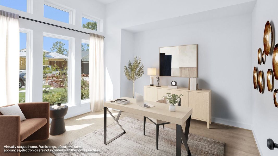 Furnished interior view inside a new home in Woodhavyn, Magnolia (Image 6).
