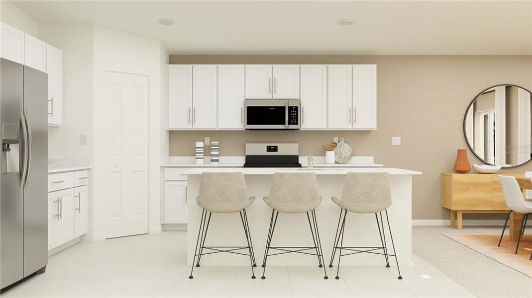 Furnished interior view inside a new home in Ranches at Lake Mcleod, Eagle Lake (Image 12).
