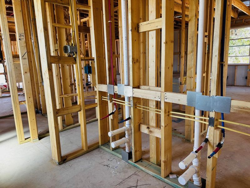 In-progress construction of a new home in Patterson Ranch, Georgetown, TX (Image 16).