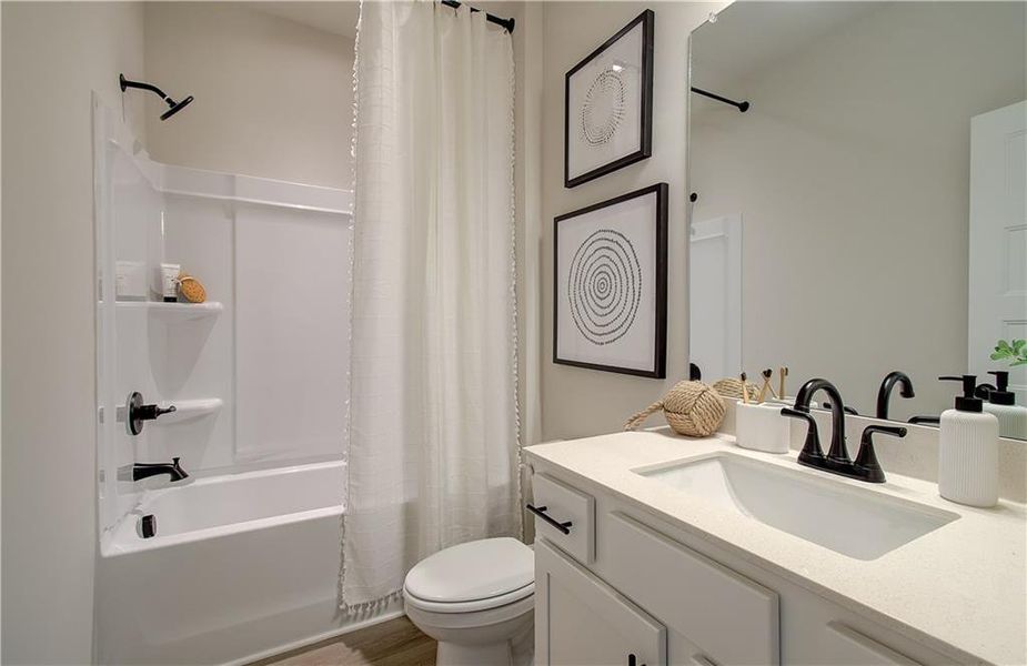Furnished interior view inside a new home in Rosewood Lake Estates, Hoschton (Image 41).