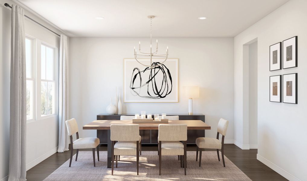 Dining room off the foyer