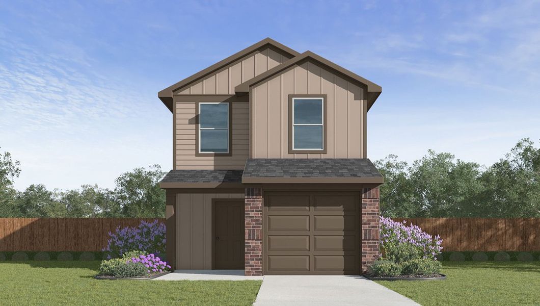 Representative exterior photo of a completed home built from the The Robin by D.R. Horton in Seneca Trails, Leon Valley, TX (Image 2).