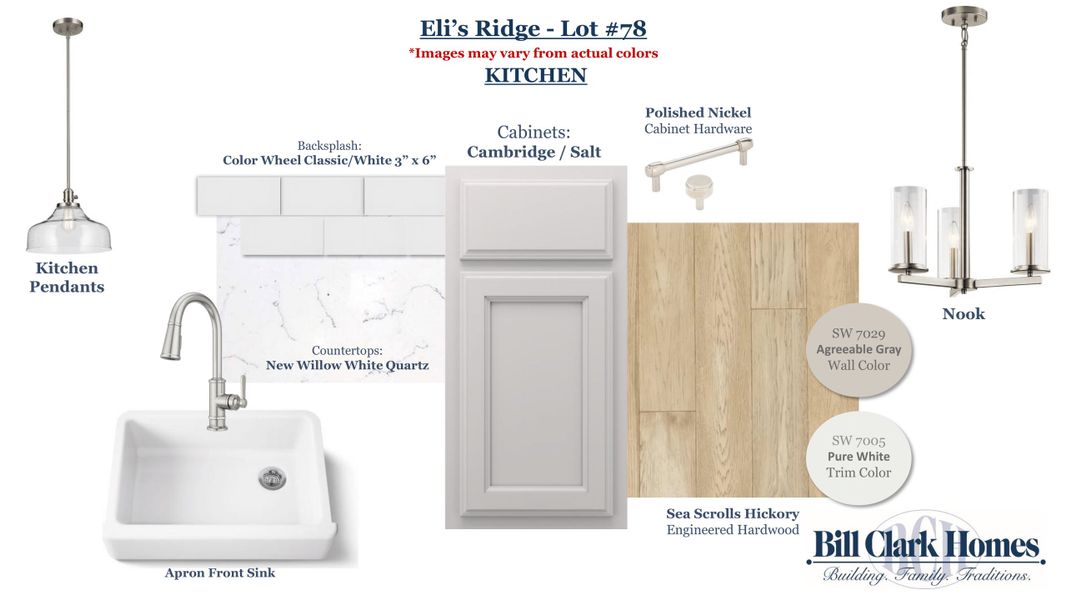 Sample of building materials used in homes in Eli's Ridge, Winterville (Image 3).