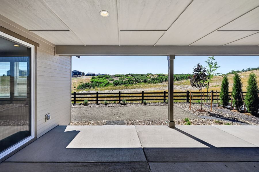 Exterior details and patio area of a home in Macanta, Castle Rock (Image 3). Exterior details and patio area of a home in Macanta, Castle Rock (Image 3).