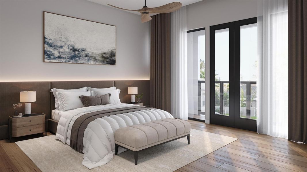 Furnished interior view inside a new home in , Houston (Image 3).