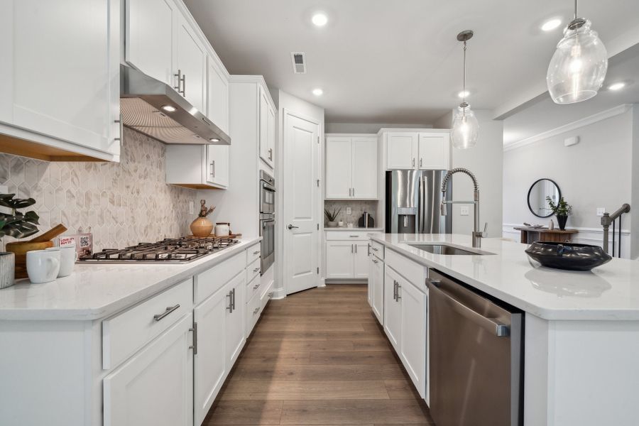 Furnished interior view inside a new home in Stafford at Langtree, Mooresville (Image 10).
