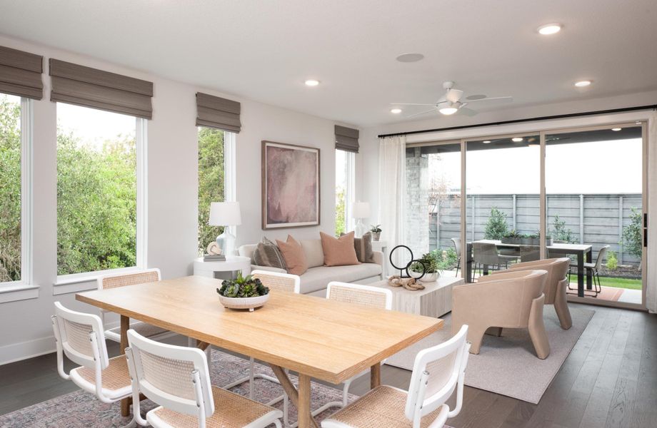 Representative furnished interior of a home built from the Bergamot by Tri Pointe Homes in Union Park, Little Elm (Image 5).