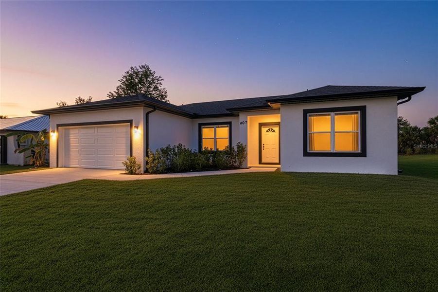 Front exterior of a new home in , Port Charlotte, FL, highlighting curb appeal (Image 19).