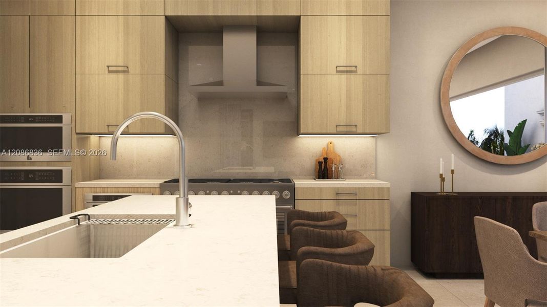 Furnished interior view inside a new home in , Coral Gables (Image 17). Furnished interior view inside a new home in , Coral Gables (Image 17).