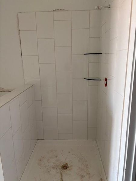 Ceramic Tile Surrounds in Primary Shower and Garden Tub Ceramic Tile Surrounds in Primary Shower and Garden Tub