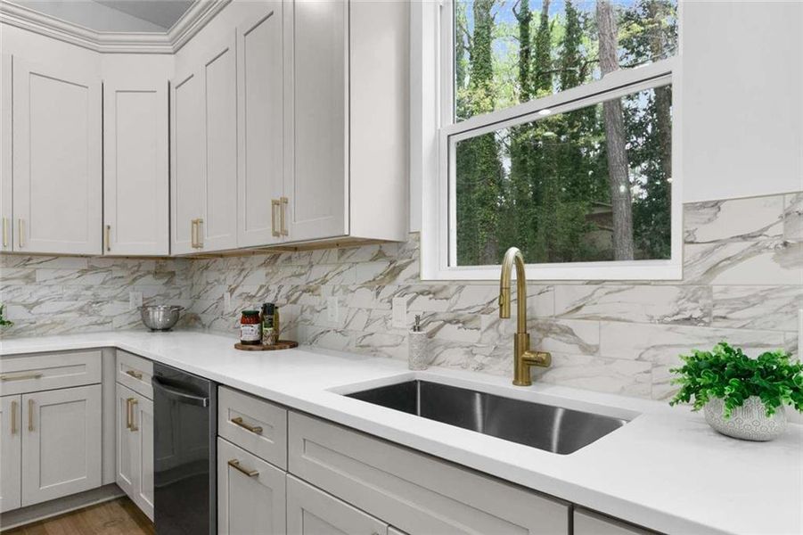 Furnished interior view inside a new home in , Atlanta (Image 9).