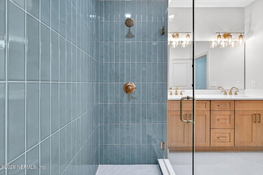 Close-up of interior finishes inside a home in , San Mateo (Image 13).