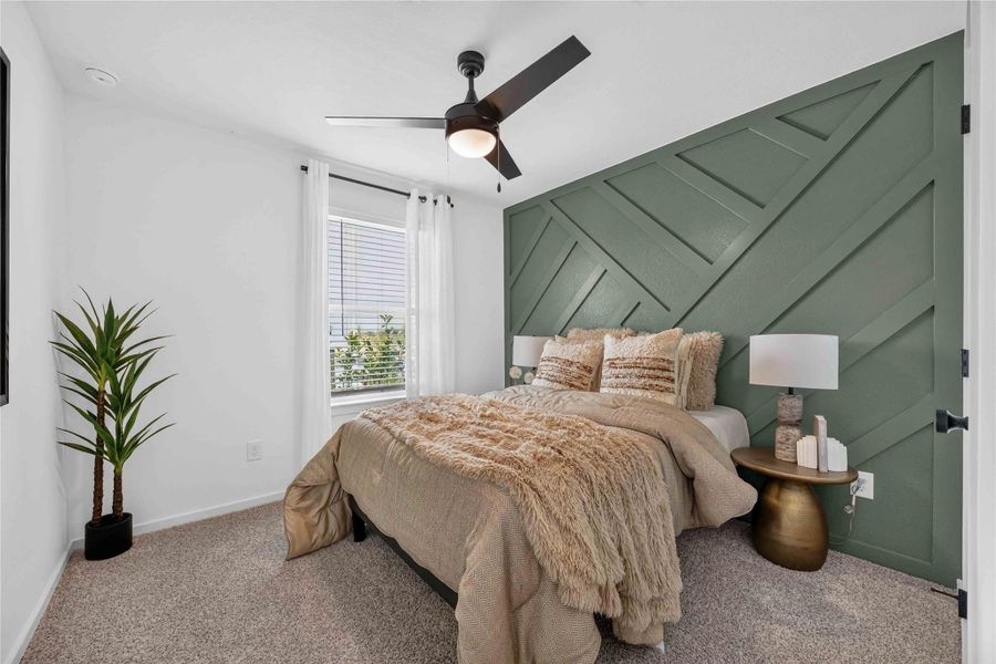 Furnished interior view inside a new home in Allison Park, Houston (Image 23). Furnished interior view inside a new home in Allison Park, Houston (Image 23).