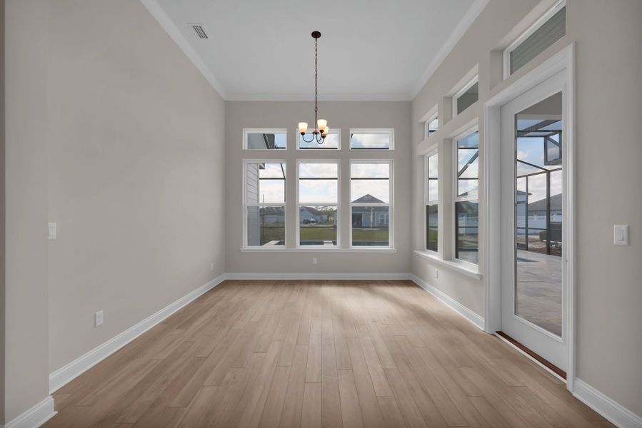 Representative unfurnished interior of a home built from the Stella by Riverside Homes in Hidden Creek at SilverLeaf, St. Augustine (Image 50).