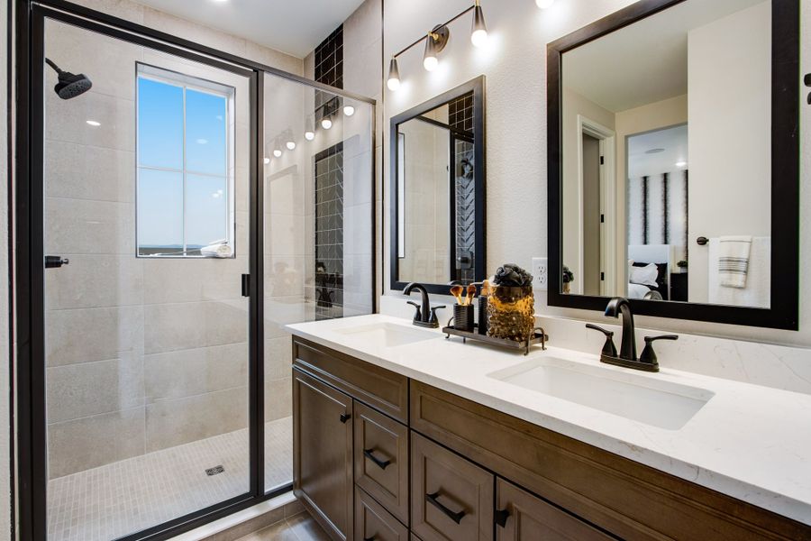 Furnished interior view inside a new home in Candelas Townhomes, Arvada (Image 21).