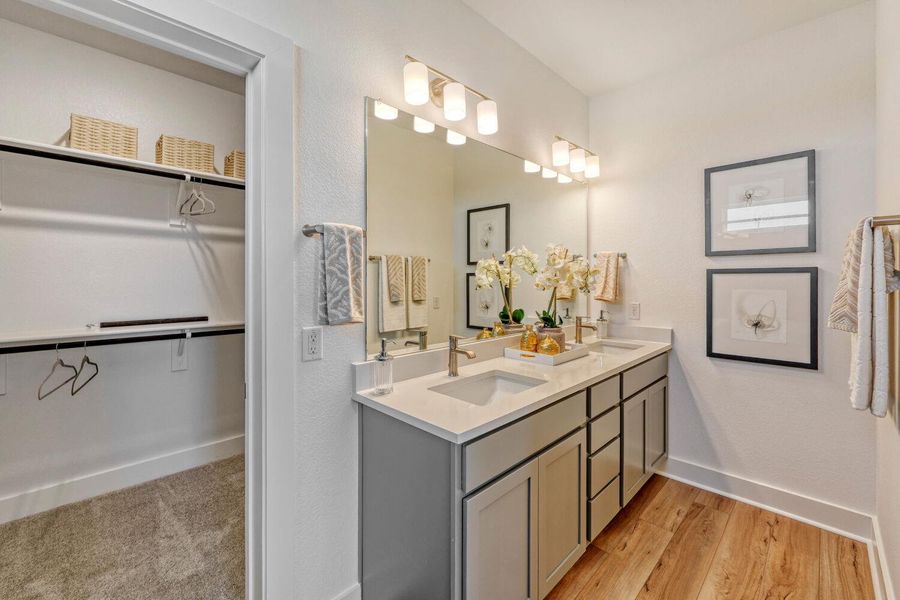 Furnished interior view inside a new home in Freedom at Anthem, Kyle (Image 13).